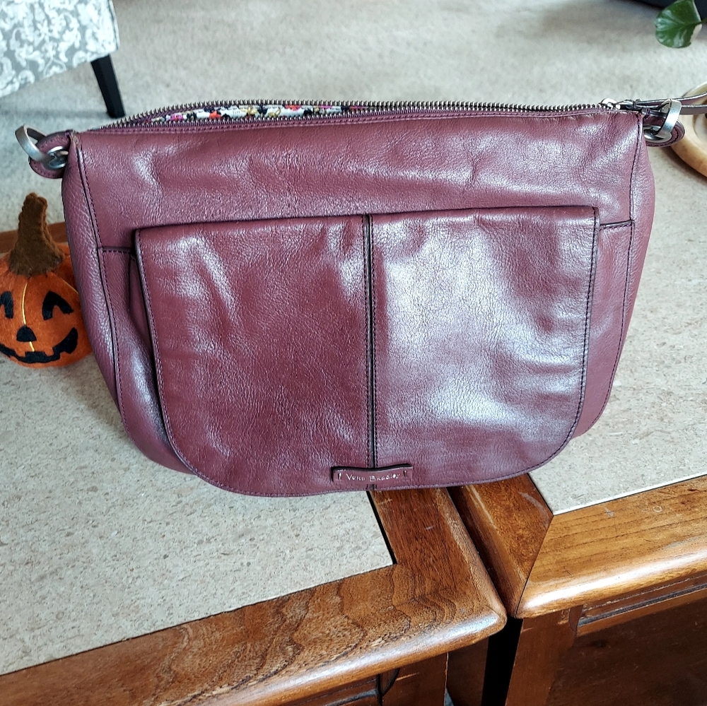 Vera Bradley Leather Hobo Bag - Picture 3 of 8